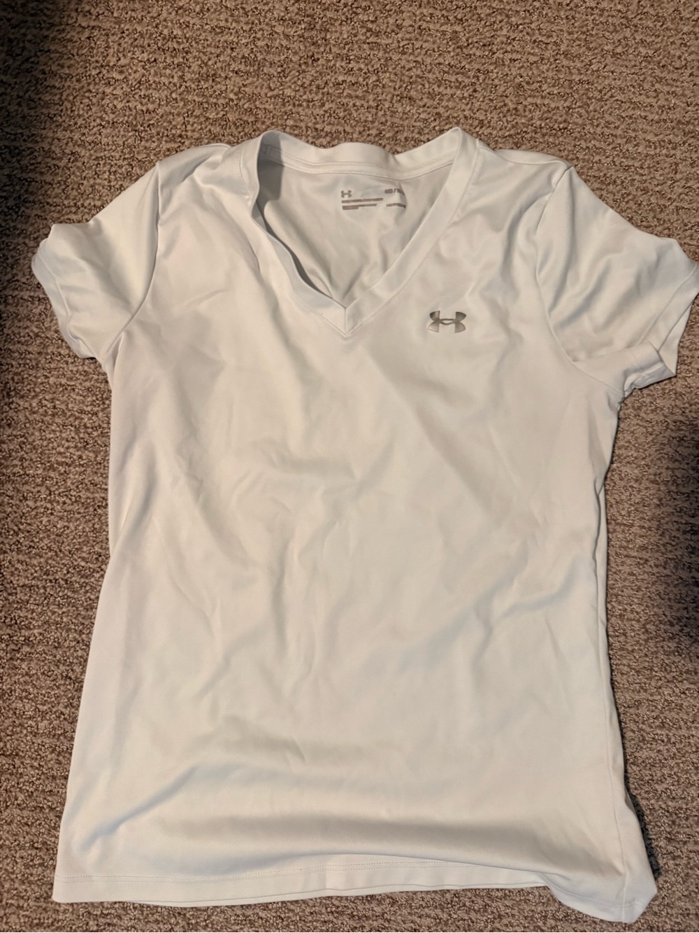 Under Armour White V-Neck Women's Active Tee